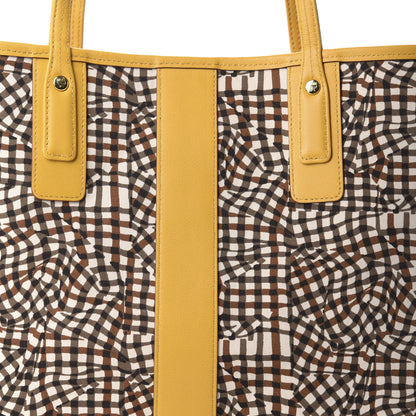 MCM Visetos Medium Liz Reversible Shopper Tote Cognac Yellow 15 of 15