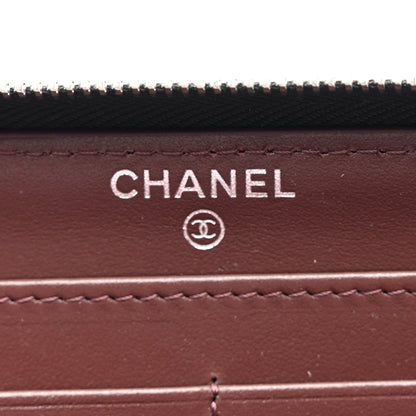 Chanel Caviar Quilted Large Gusset Zip Around Wallet Black 6 of 9