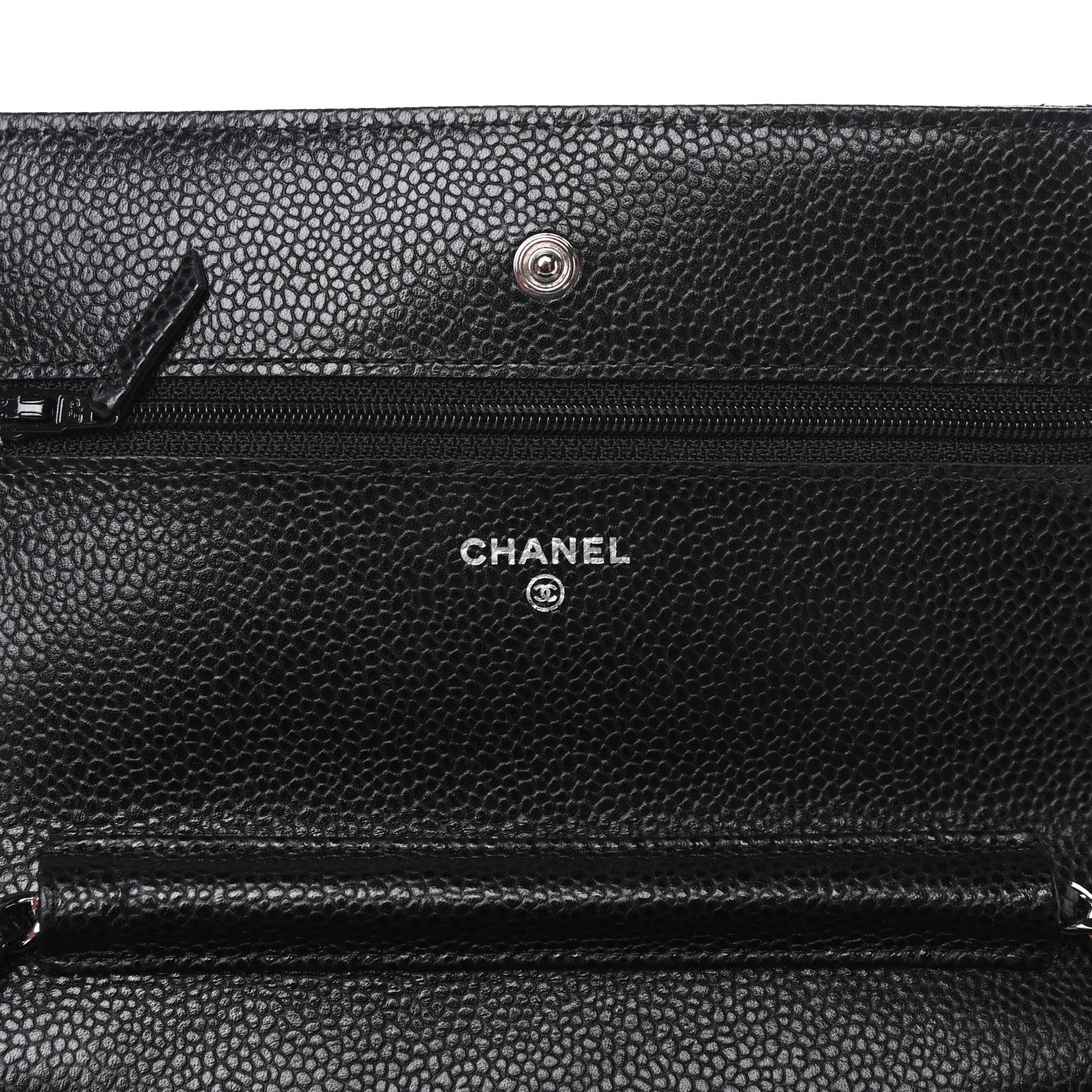 Chanel Caviar Quilted Wallet On Chain WOC Black 6 of 12