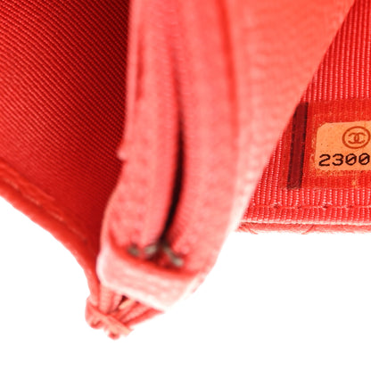 Chanel Caviar Quilted Wallet on Chain WOC Red 8 of 11