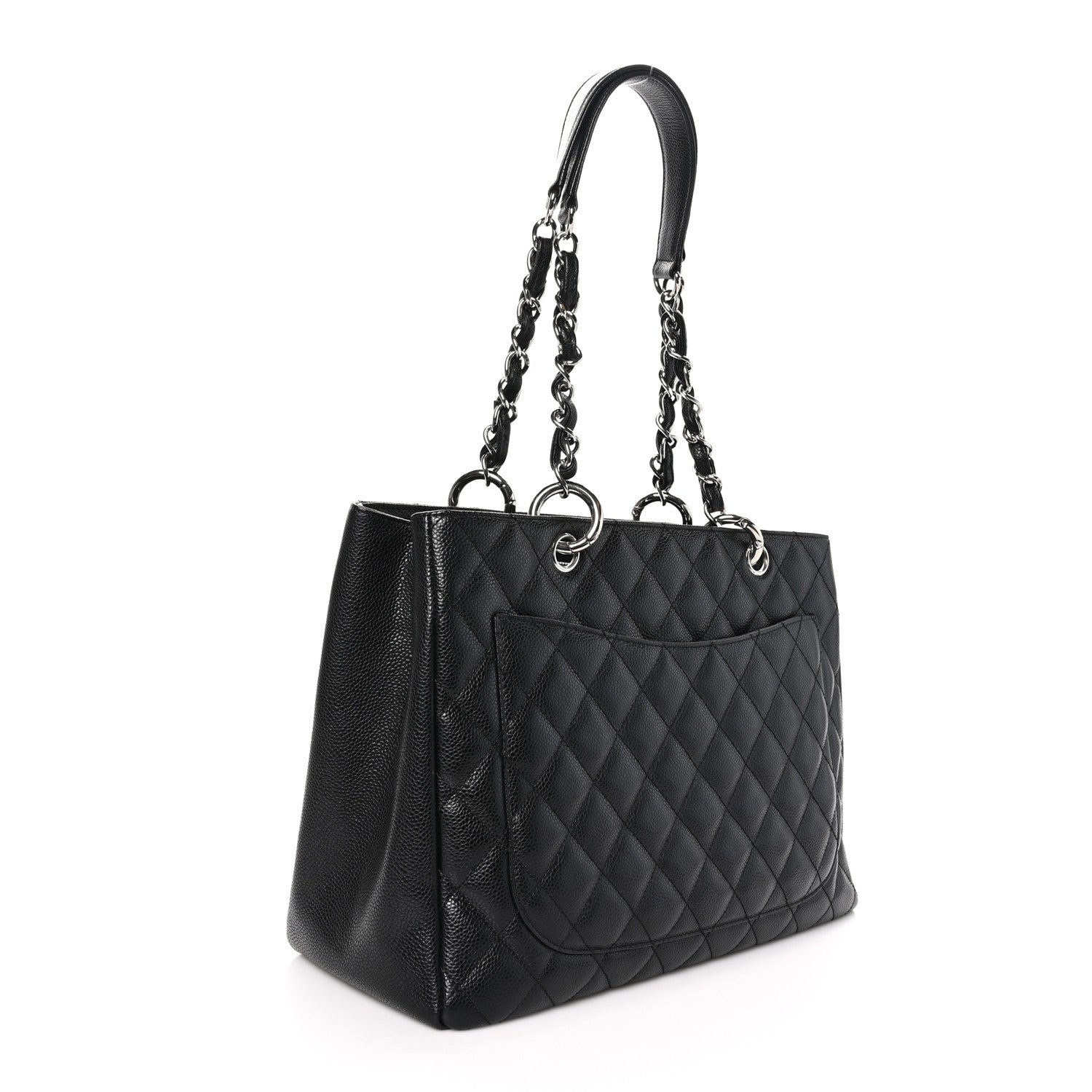 Chanel Caviar Quilted Grand Shopping Tote GST Black 3 of 11