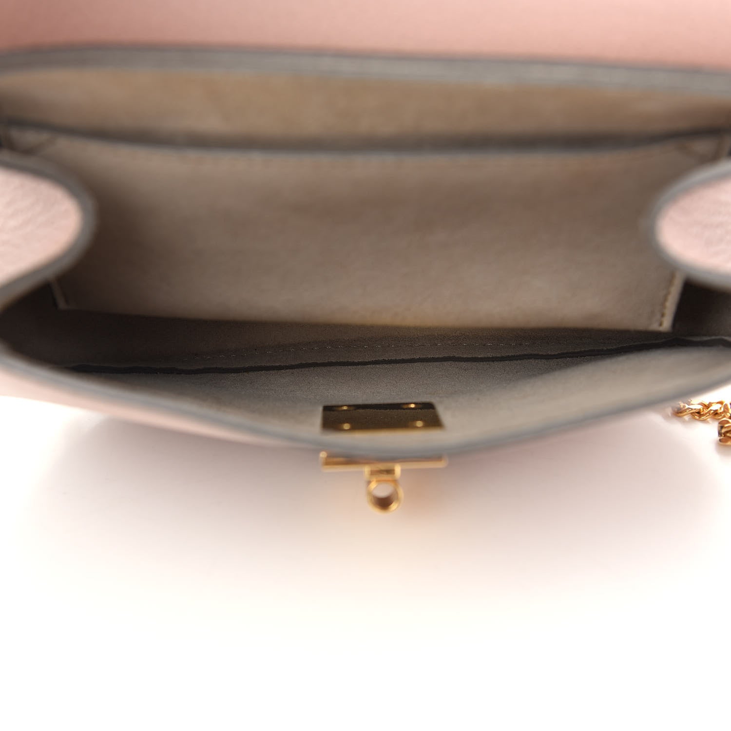 Chloe Grained Lambskin Mini Drew Shoulder Bag Cement Pink 5 of 10