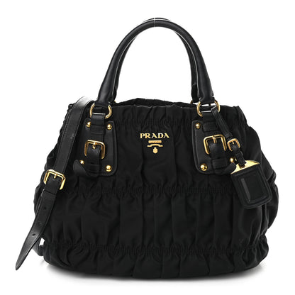 Prada Tessuto Nylon Gaufre Tote Black 1 of 12