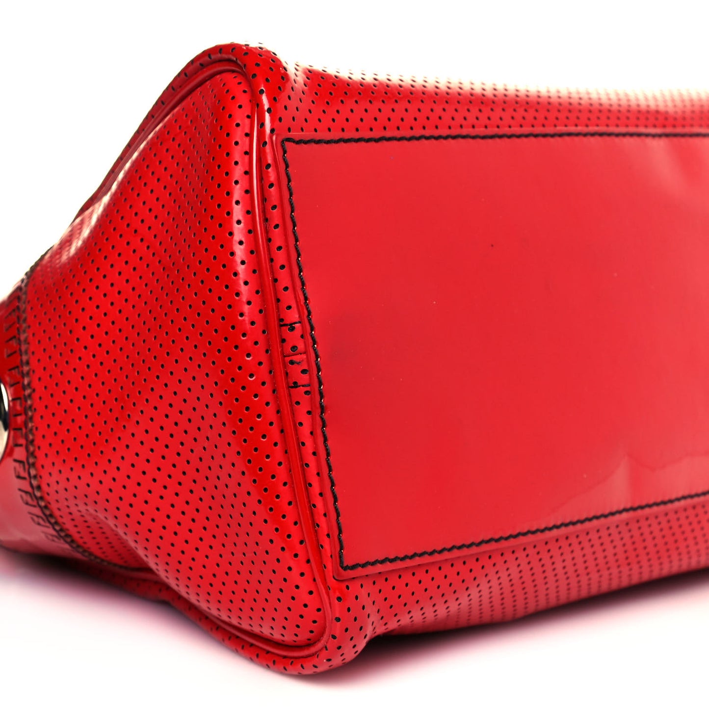 Canvas Patent Grommet De Jour Tote Red