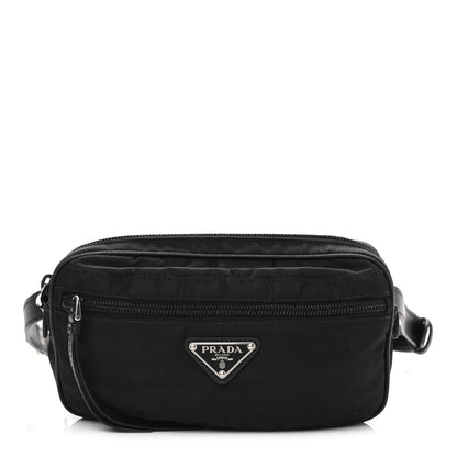 Prada Tessuto Nylon Saffiano Belt Bag Black 1 of 11