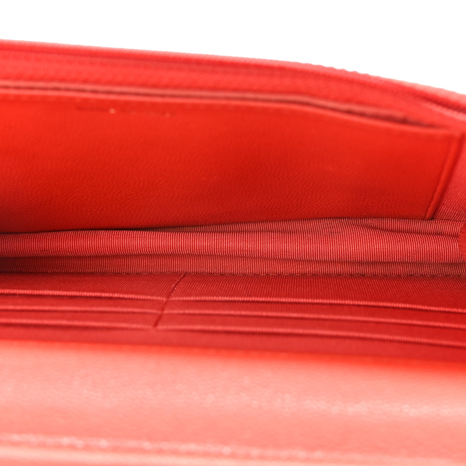 Chanel Caviar Quilted Wallet on Chain WOC Red 5 of 11