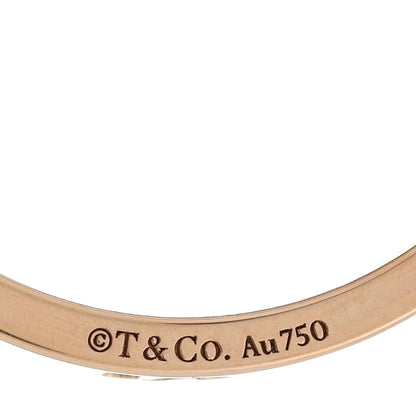 Tiffany 18K Rose Gold Diamond Narrow Atlas Pierced Ring 59 8.75 4 of 5