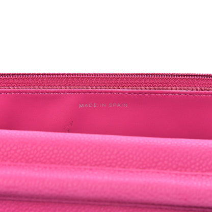 Chanel Iridescent Caviar Quilted Wallet on Chain WOC Pink 7 of 13