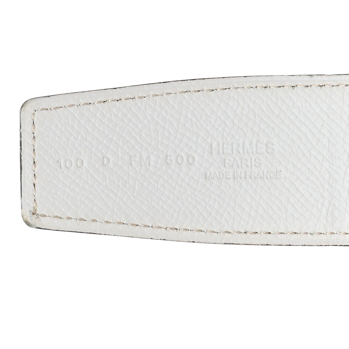 Epsom 32mm H Belt 100 40 Etoupe White