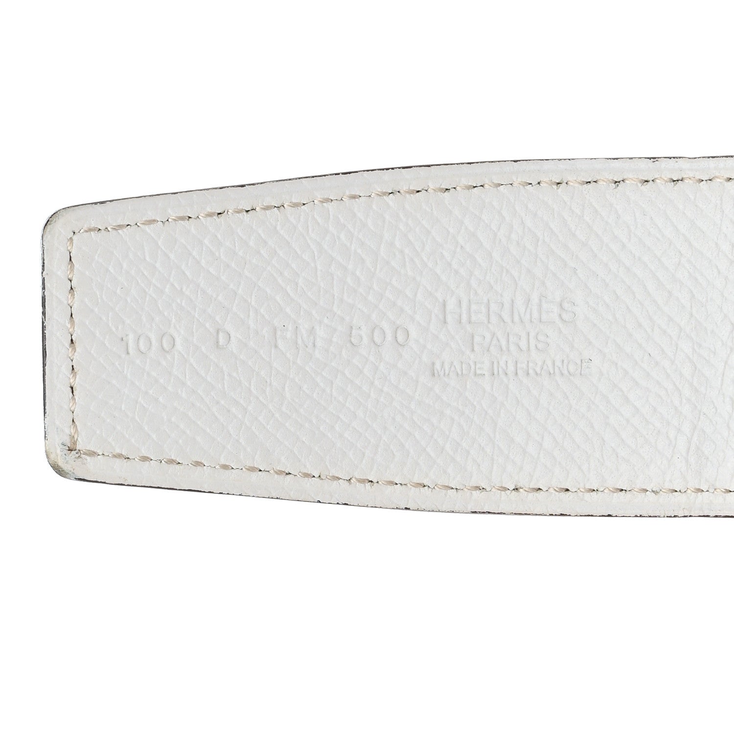 Hermes Epsom 32mm H Belt 100 40 Etoupe White 8 of 8