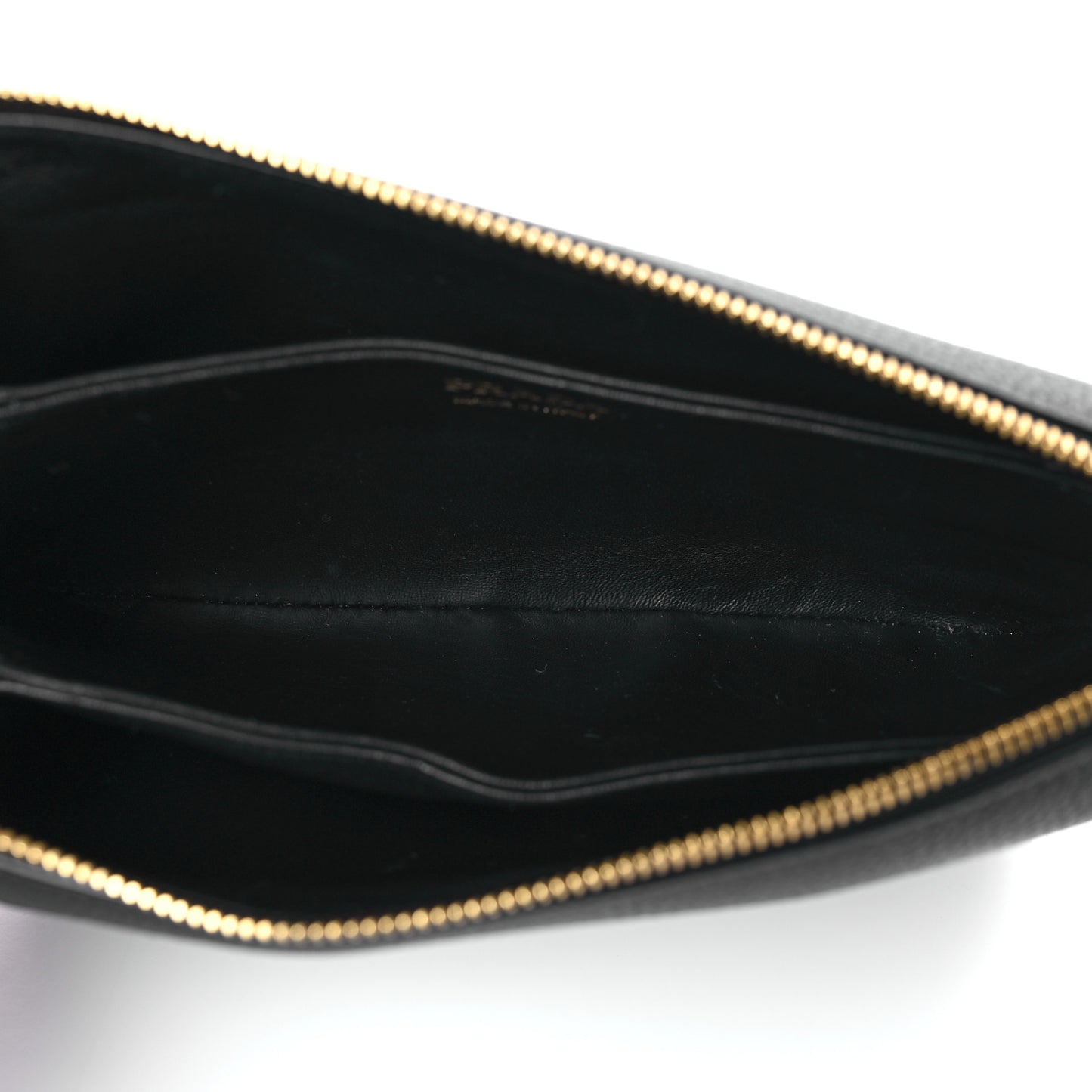 Vitello Daino Soft Mini Zippered Shoulder Bag Black