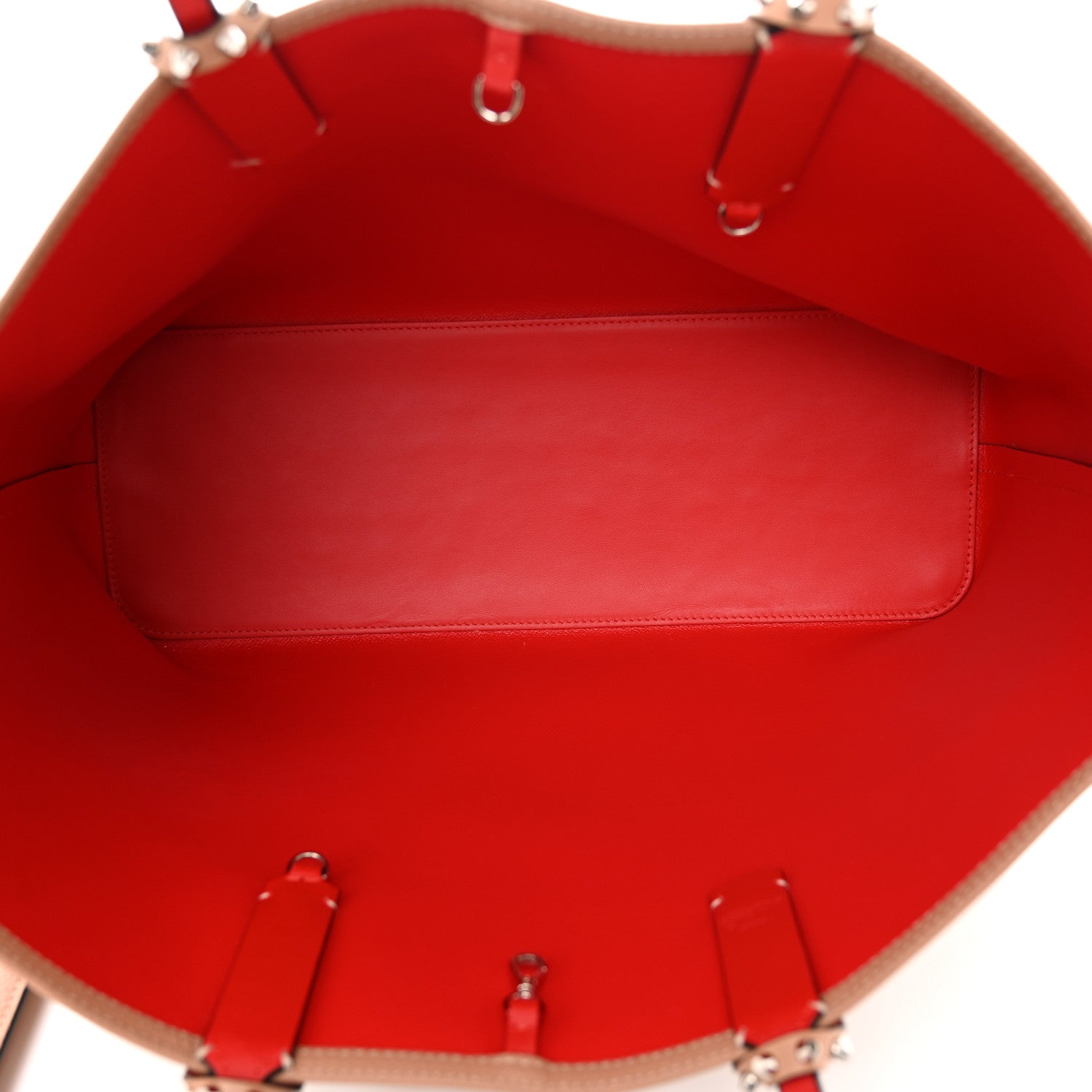 Christian Louboutin Calfskin Spikes East West Cabata Tote Nude 6 of 12