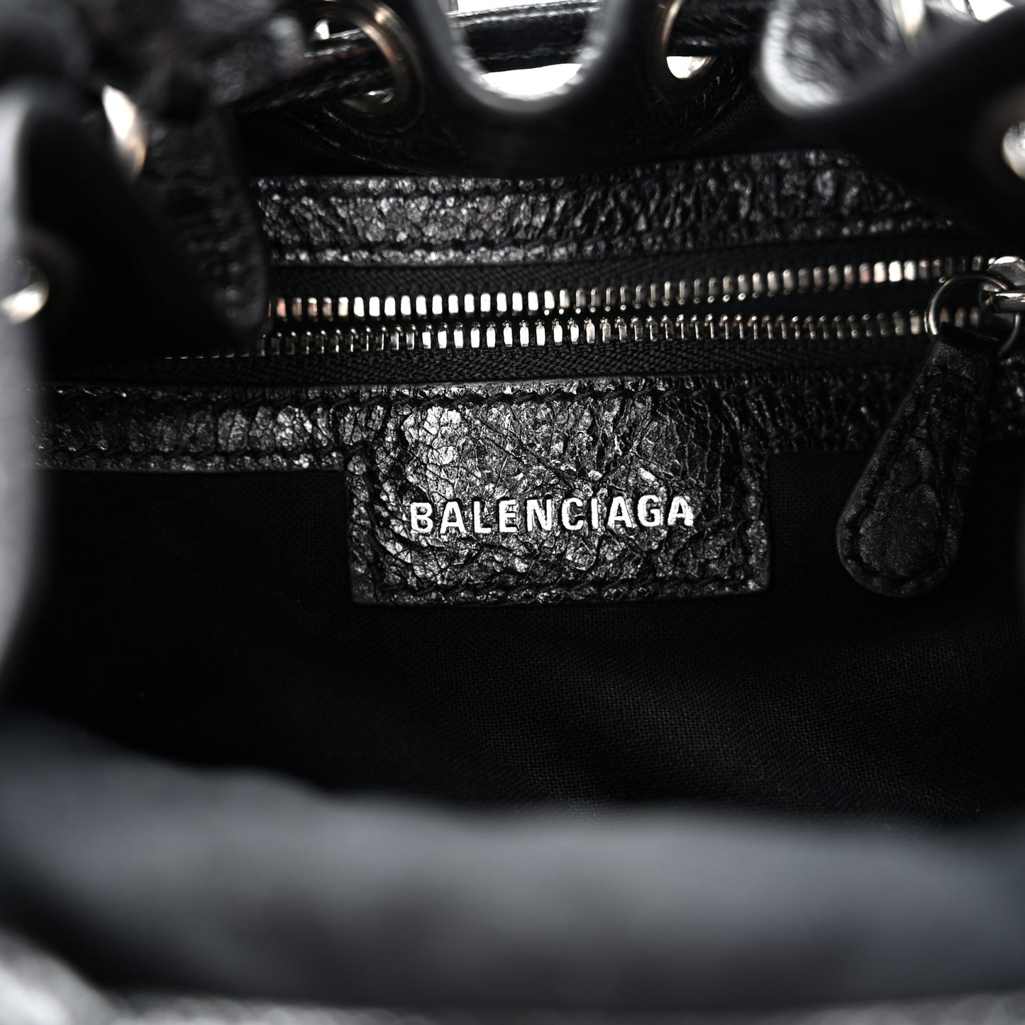 Agneau Arena Le Cagole Bucket Bag XS Black