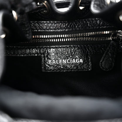 Balenciaga Agneau Arena Le Cagole Bucket Bag XS Black 6 of 9