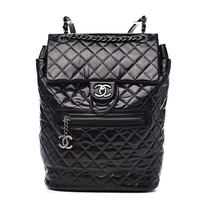 Chanel Calfskin Quilted Large Salzburg Mountain Backpack Black 1 of 10