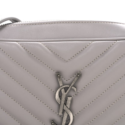 Saint Laurent Calfskin Matelasse Monogram Lou Camera Bag Granite 8 of 11