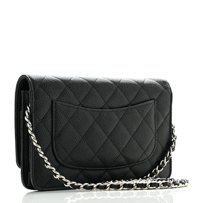 Chanel Caviar Quilted Wallet on Chain WOC Black 3 of 12