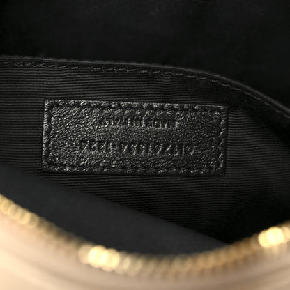 Saint Laurent Calfskin Matelasse Monogram Lou Camera Bag Dark Beige 7 of 10