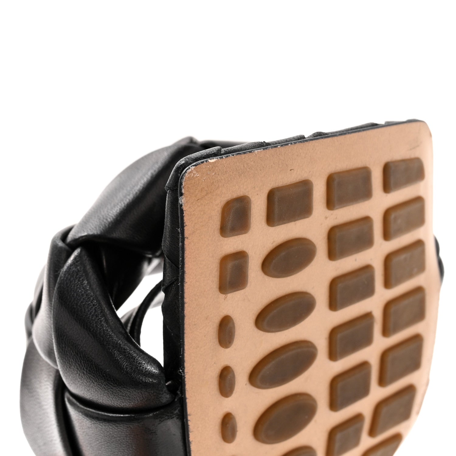 Bottega Veneta Nappa Maxi Intrecciato Lido Mule Sandals 37 Black 8 of 10
