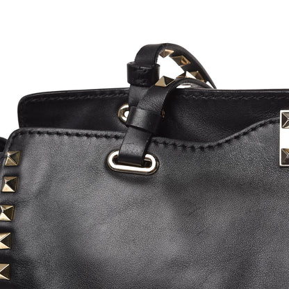Valentino Garavani Vitello Medium Rockstud Tote Black 12 of 13