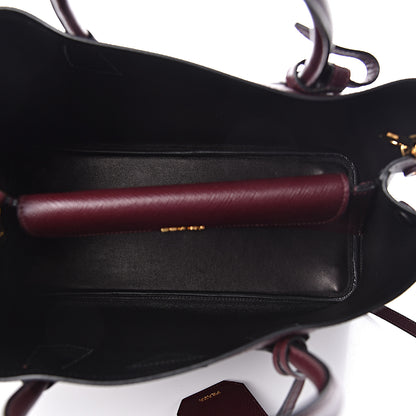 Prada Saffiano Cuir Medium Double Bag Granato 6 of 10