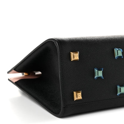 Salvatore Ferragamo Calfskin Small The Studio Box Bag Black 7 of 8