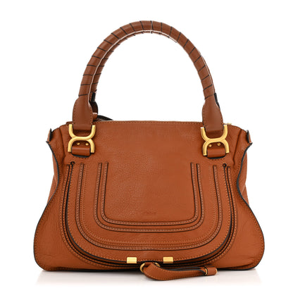 Chloe Calfskin Medium Marcie Satchel Tan 1 of 12