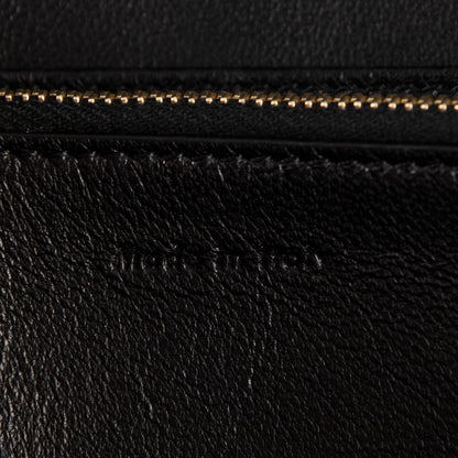 Celine Lambskin Large Flap Wallet Black 6 of 7