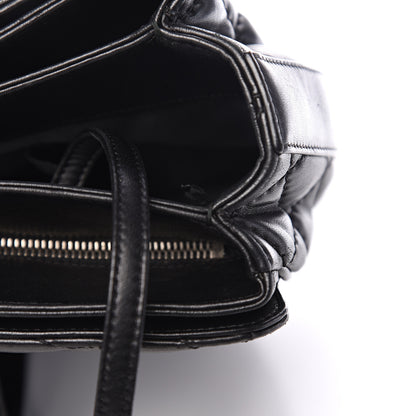 Chanel Lambskin Quilted Large Easy Carry Shopping Tote Black 10 of 21