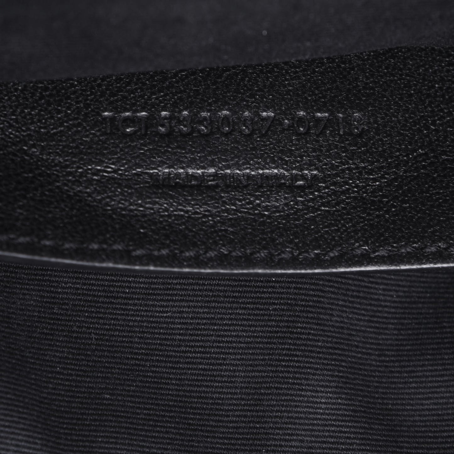 Crinkled Calfskin Matelasse Monogram Baby Niki Chain Satchel Black