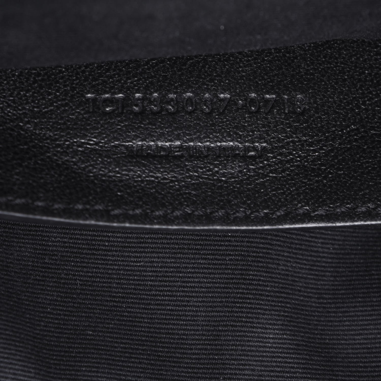 Saint Laurent Crinkled Calfskin Matelasse Monogram Baby Niki Chain Satchel Black 8 of 18