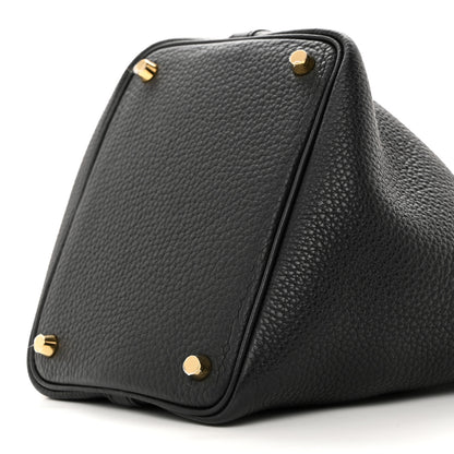 Hermes Taurillon Clemence Picotin Lock 18 PM Black 9 of 10