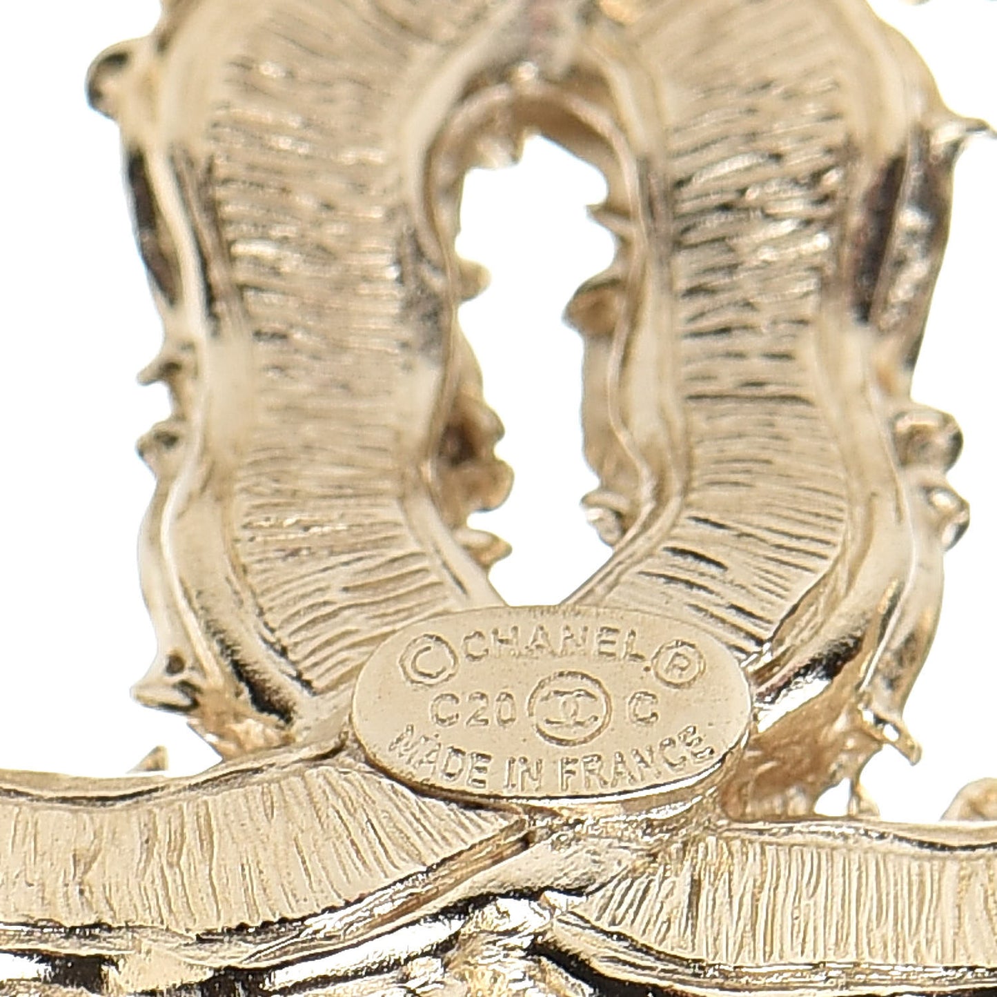 Crystal CC Earrings Gold