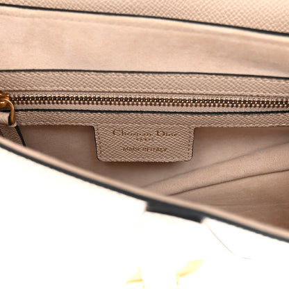 Christian Dior Grained Calfskin Saddle Bag With Strap Hazelnut 6 of 9