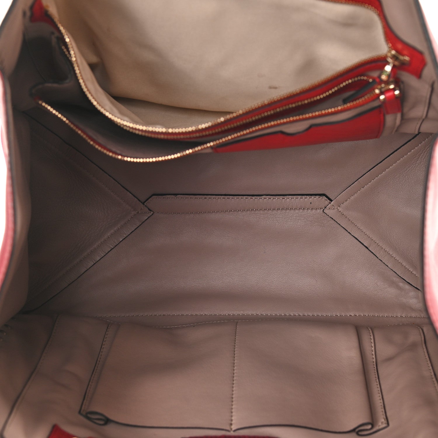 Valentino Garavani Nappa Medium Rockstud Soft Tote Red 5 of 8