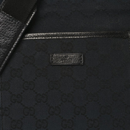 Gucci Monogram Flat Messenger Bag Black 8 of 10