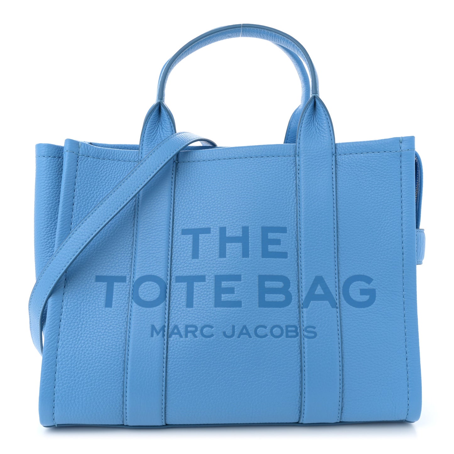 Grained Calfskin Medium The Tote Bag Spring Blue