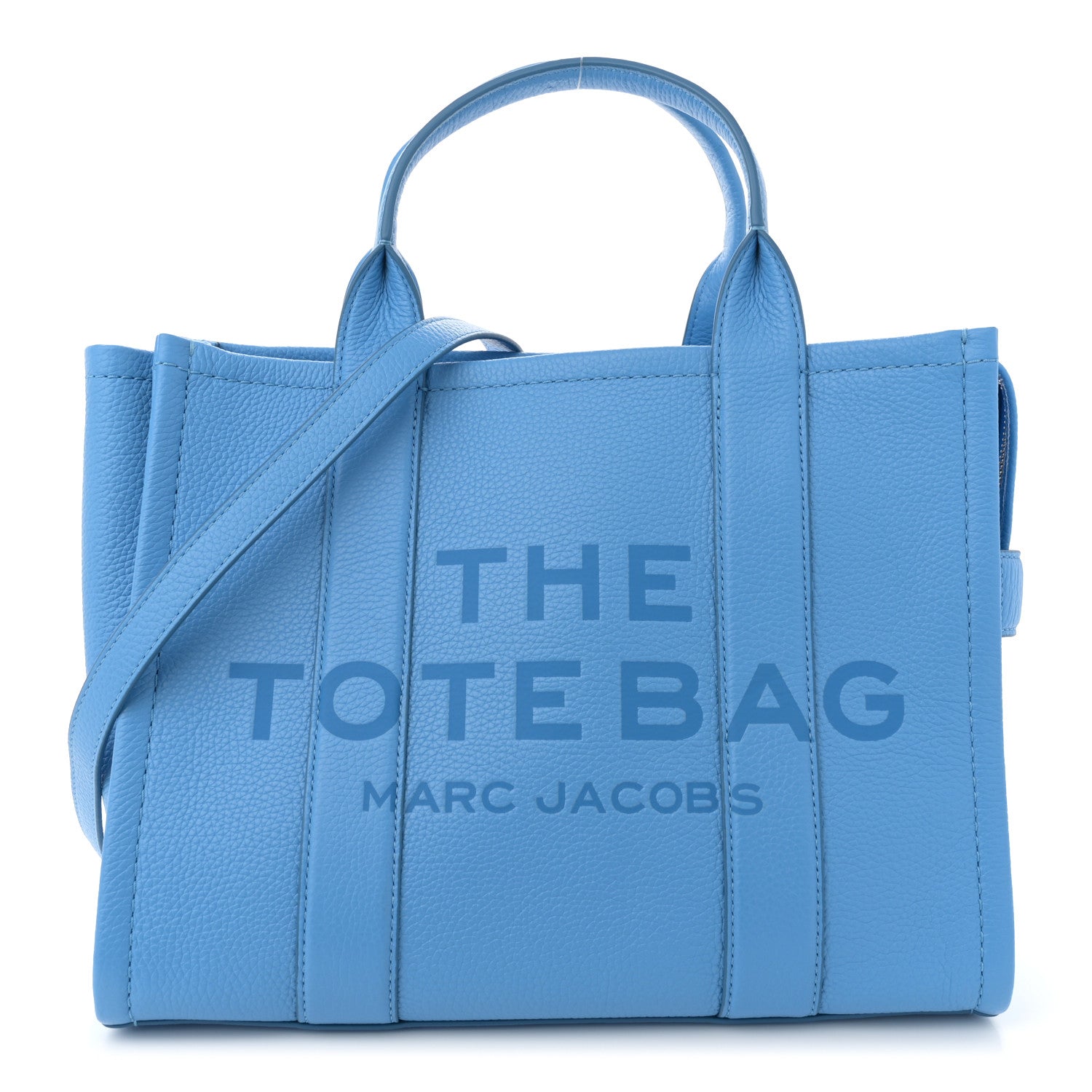 Marc Jacobs Grained Calfskin Medium The Tote Bag Spring Blue 1 of 11