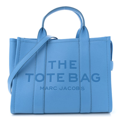 Marc Jacobs Grained Calfskin Medium The Tote Bag Spring Blue 1 of 11