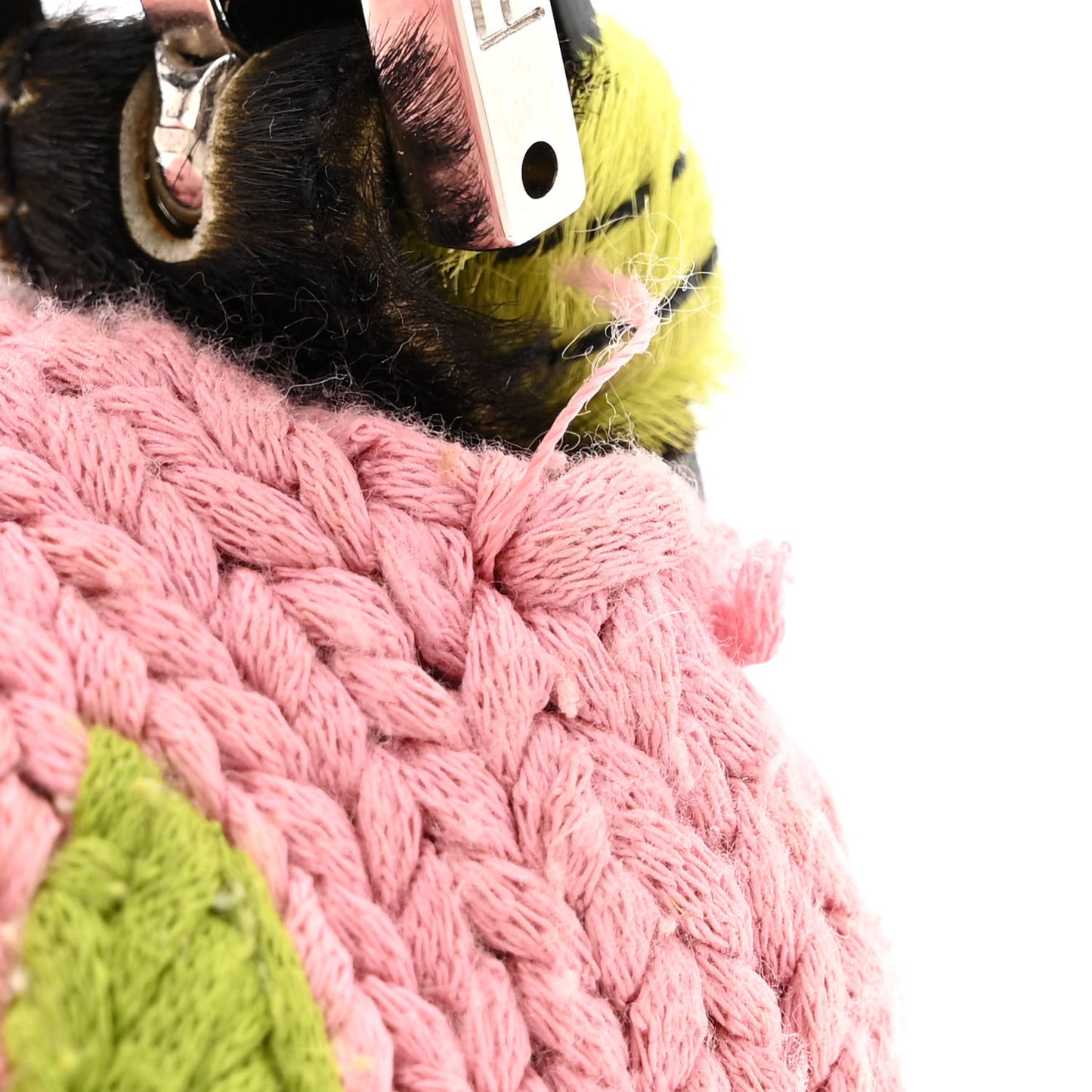 Woven Knit Floral Baguette Pink