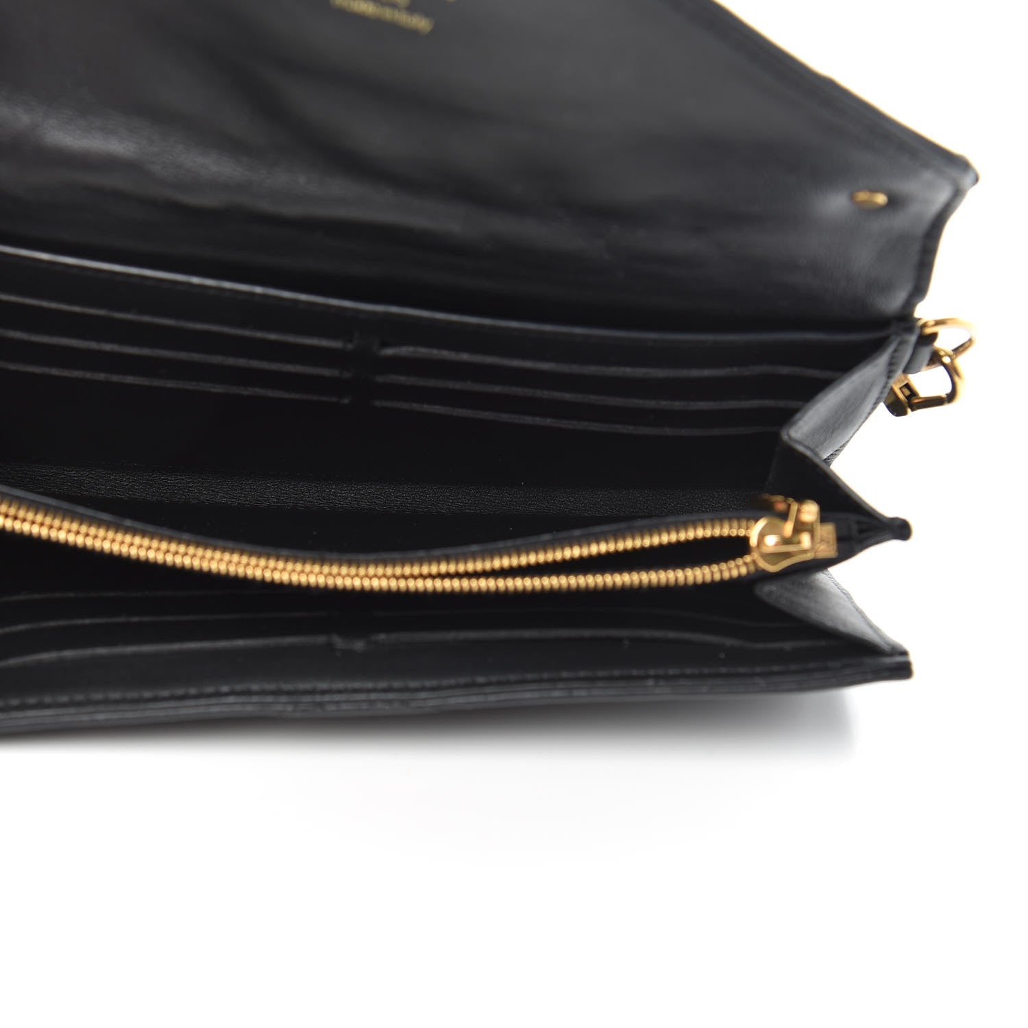 Louis Vuitton Calfskin New Wave Long Wallet Black 5 of 13