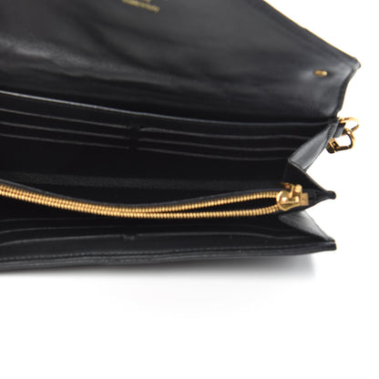Louis Vuitton Calfskin New Wave Long Wallet Black 5 of 13