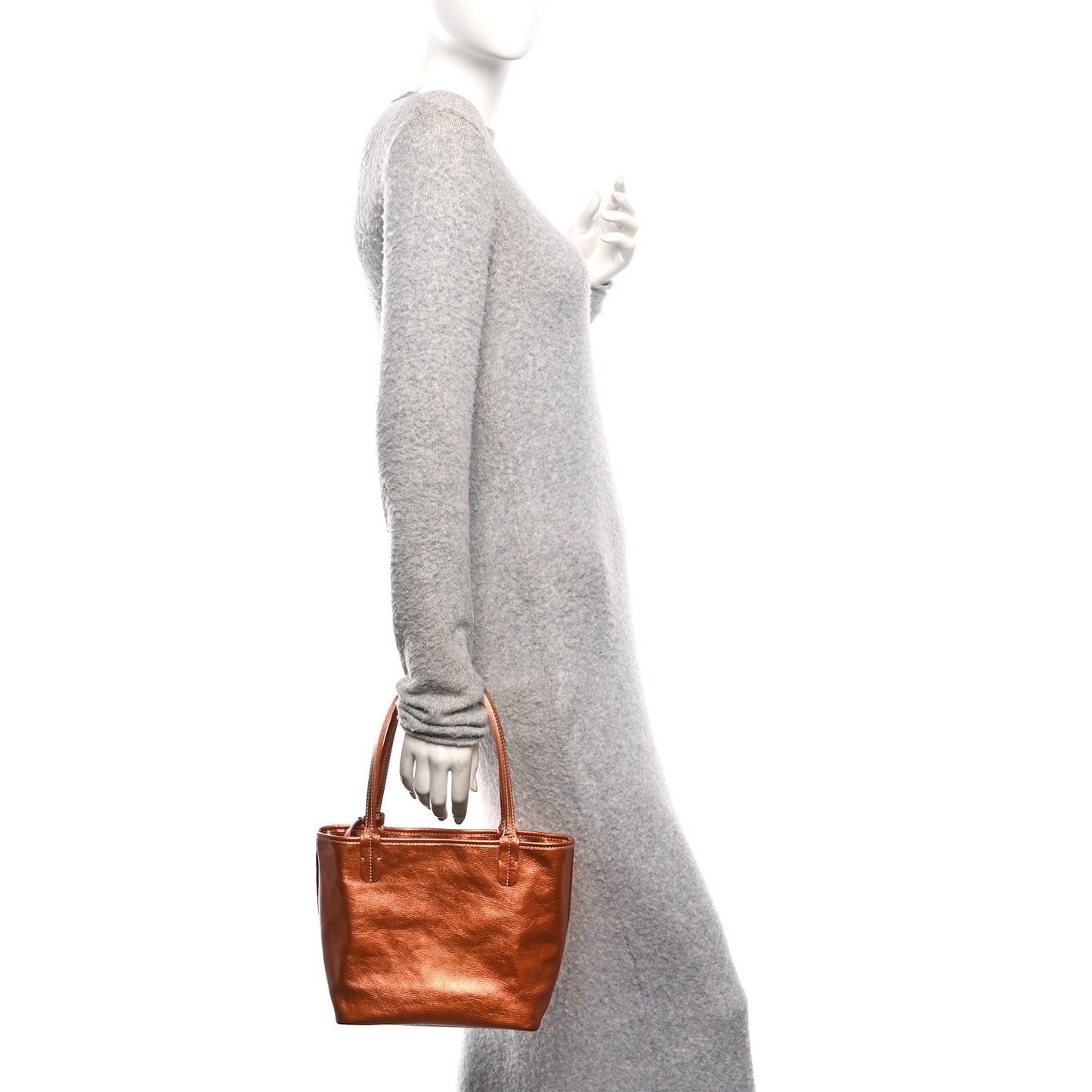 Goyardine Precious Metals Reversible Mini Anjou Rose Gold