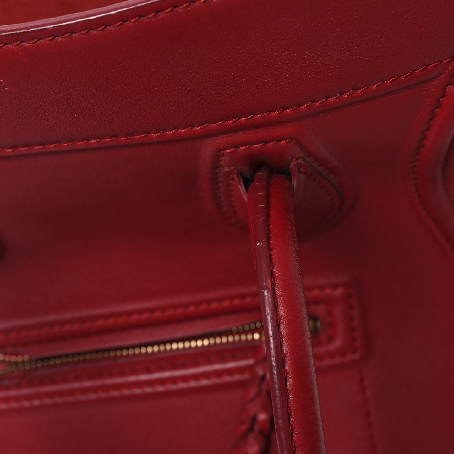 Supple Calfskin Medium Phantom Luggage Red