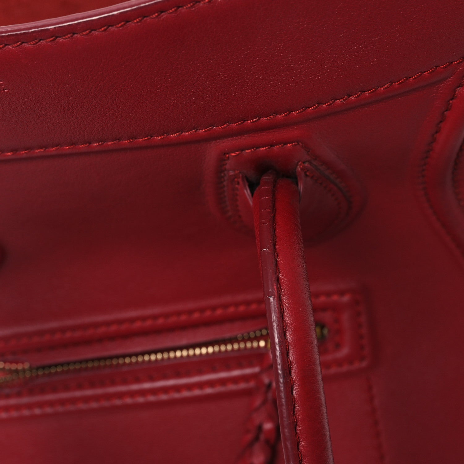 Celine Supple Calfskin Medium Phantom Luggage Red 11 of 12