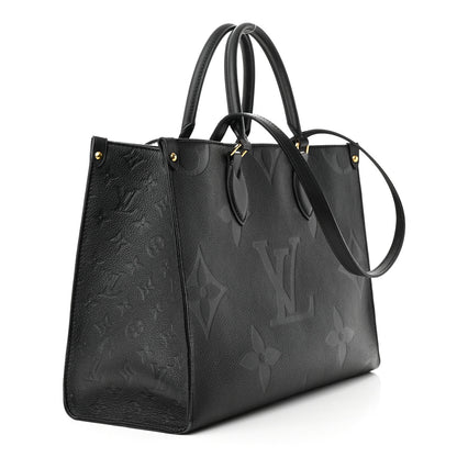 Louis Vuitton Empreinte Monogram Giant Onthego MM Black 2 of 15