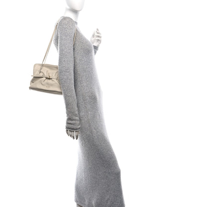 Prada Nappa Small Dada Shoulder Bag Ivory 2 of 9