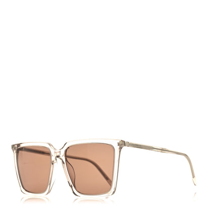 Saint Laurent Transparent Acetate SL 474 Sunglasses Brown 1 of 8