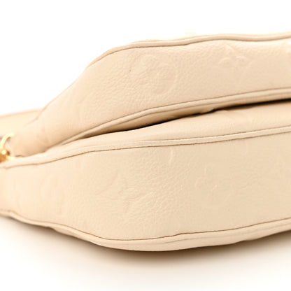 Louis Vuitton Empreinte Monogram Giant Multi Pochette Accessories Cream 9 of 10