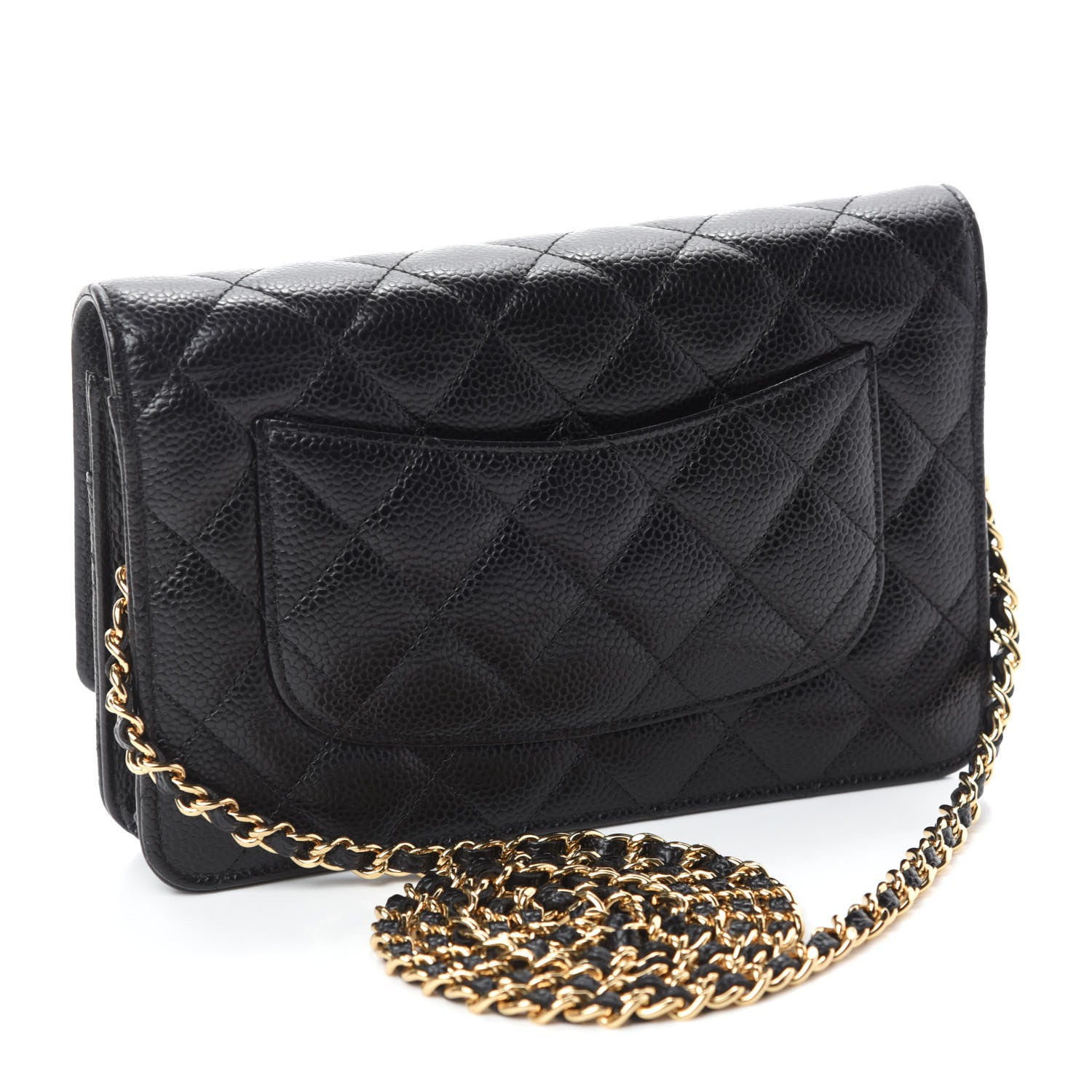 Chanel Caviar Quilted Wallet On Chain WOC Black 3 of 14